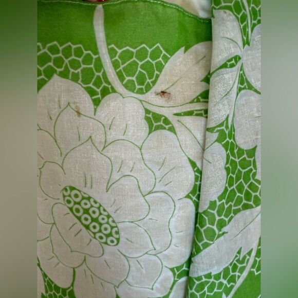 Vintage 1970s Floral Maxi Dress Ruffle Collar Off Shoulder Dress - Picture 15 of 15